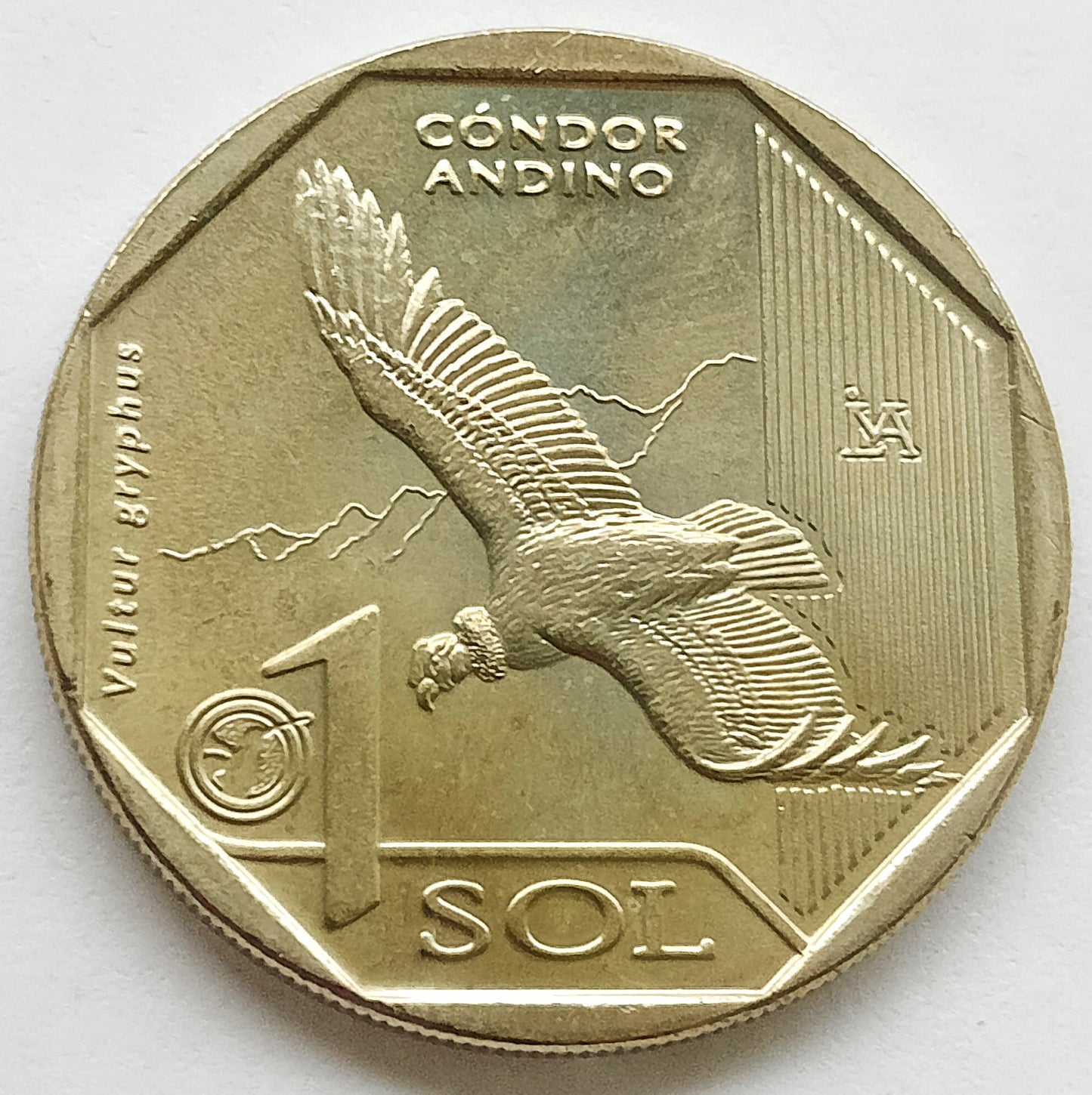 Peru 1 Sol 2017 Kondor wielki