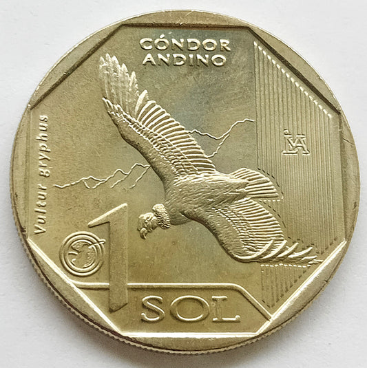 Peru 1 Sol 2017 Kondor wielki