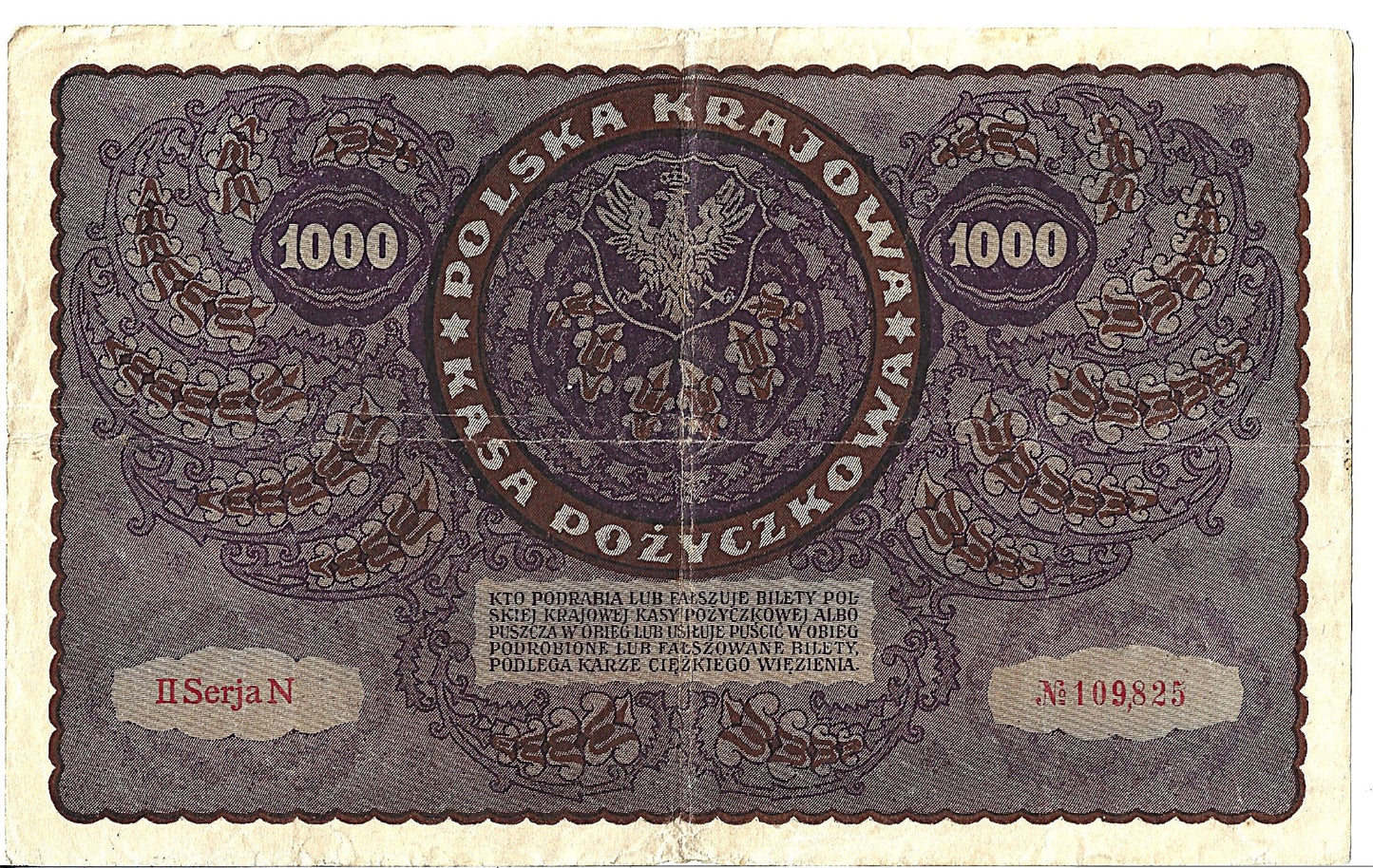 Polska 1000 Marek polskich 1919 - G