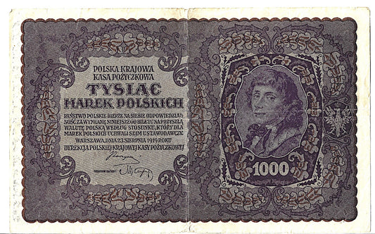 Polska 1000 Marek polskich 1919 - G