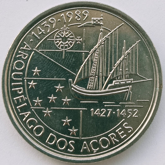 Portugalia 100 Escudo 1989 Odkrycie Azorów