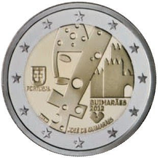 Portugalia 2 euro 2012 Guimarães - europejska stolica kultury