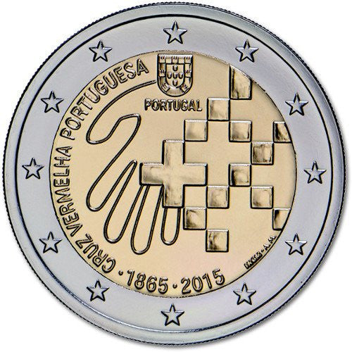 Portugalia 2 euro 2015 150-lecie Czerwonego Krzyża w Portugalii