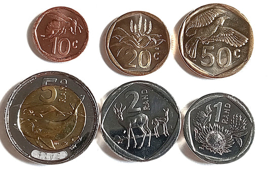 Republika Południowej Afryki - zestaw monet centy i rand