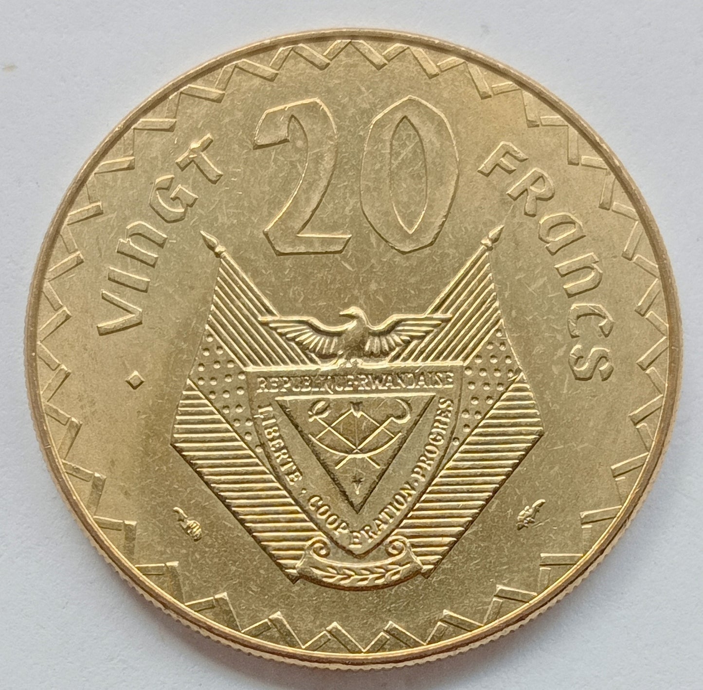 Rwanda 20 Franków 1977
