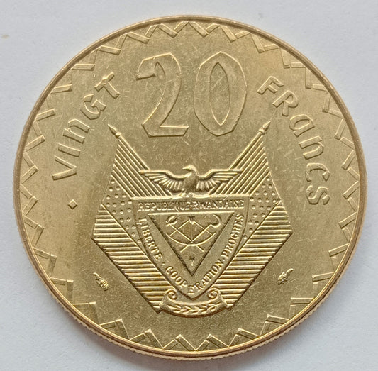 Rwanda 20 Franków 1977