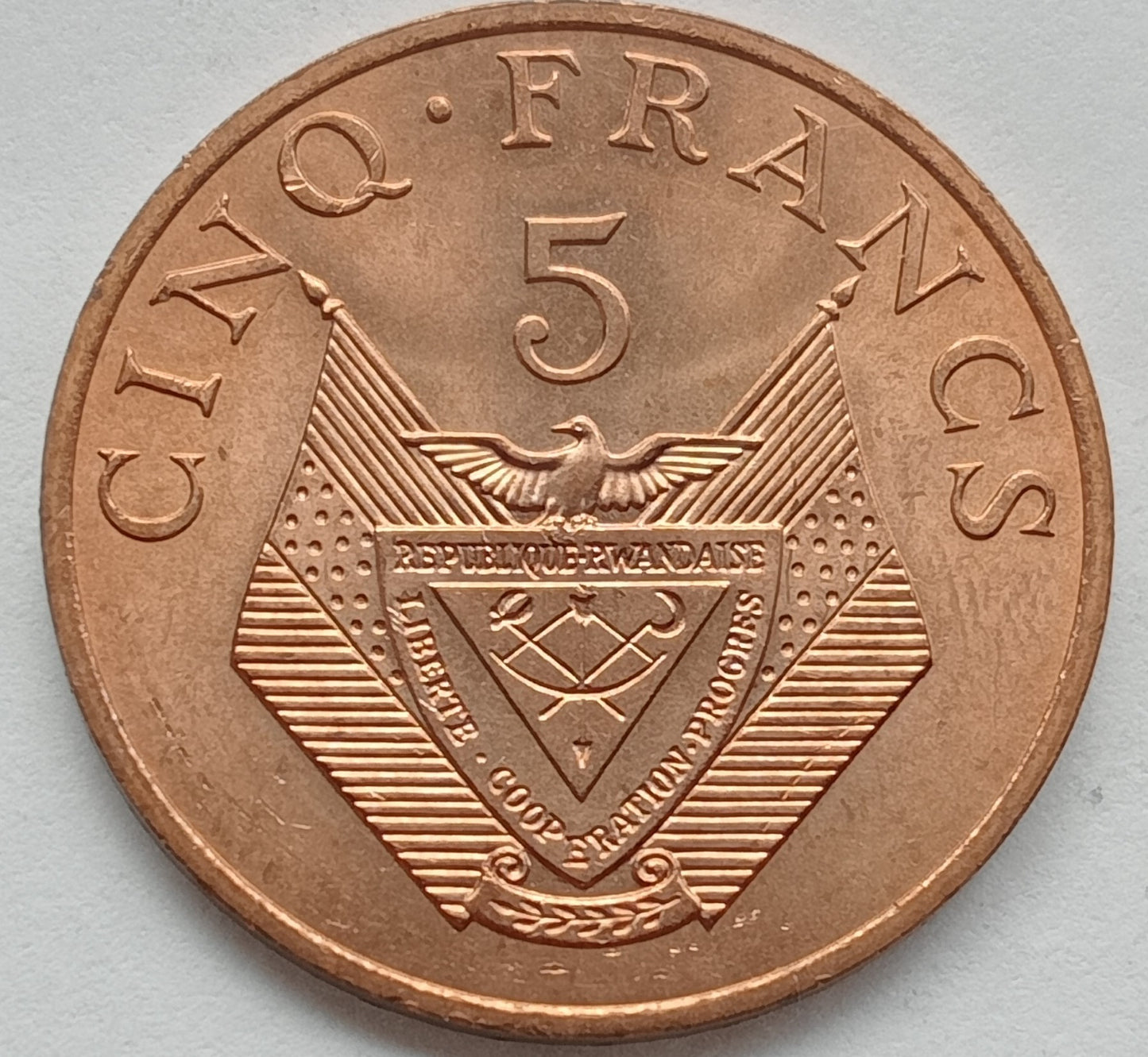Rwanda 5 Franków 1977