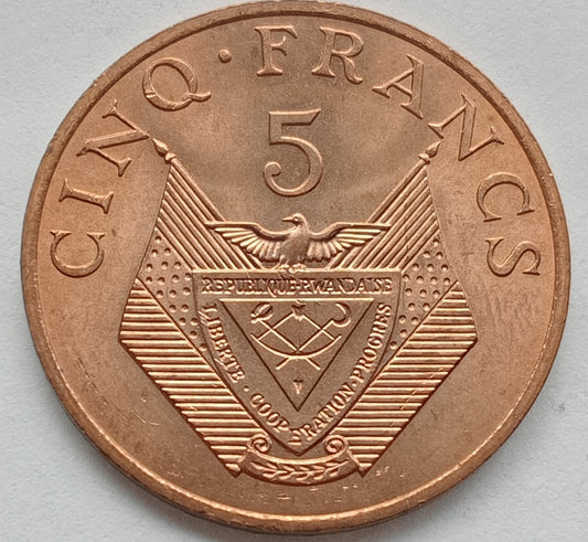 Rwanda 5 Franków 1977