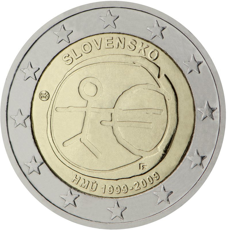 Słowacja 2 euro 2009 10-lecie wprowadzenia systemu euro (Słowacja)