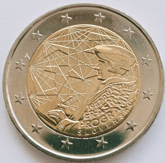 Słowacja 2 euro 2022 35 lat programu Erasmus