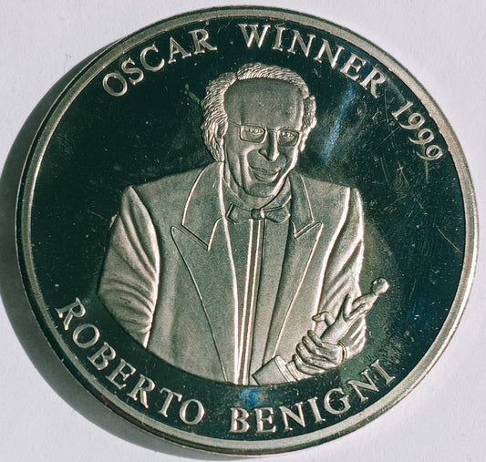 Somalia 5 Dolarów 1999 Roberto Benigni - Zdobywca Oscara 1999