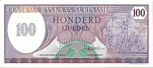 Surinam 100 Gulden 1985 - UNC