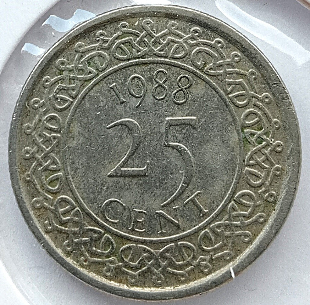 Surinam 25 Cent 1988