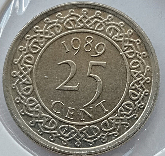 Surinam 25 Cent 1989