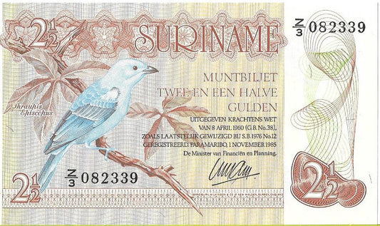 Surinam 2,5 Gulden 1985 - UNC