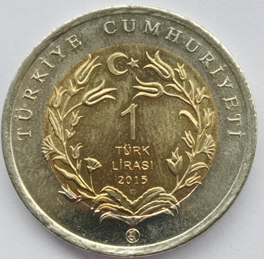 Turcja 1 Lira  2015 Angora turecka