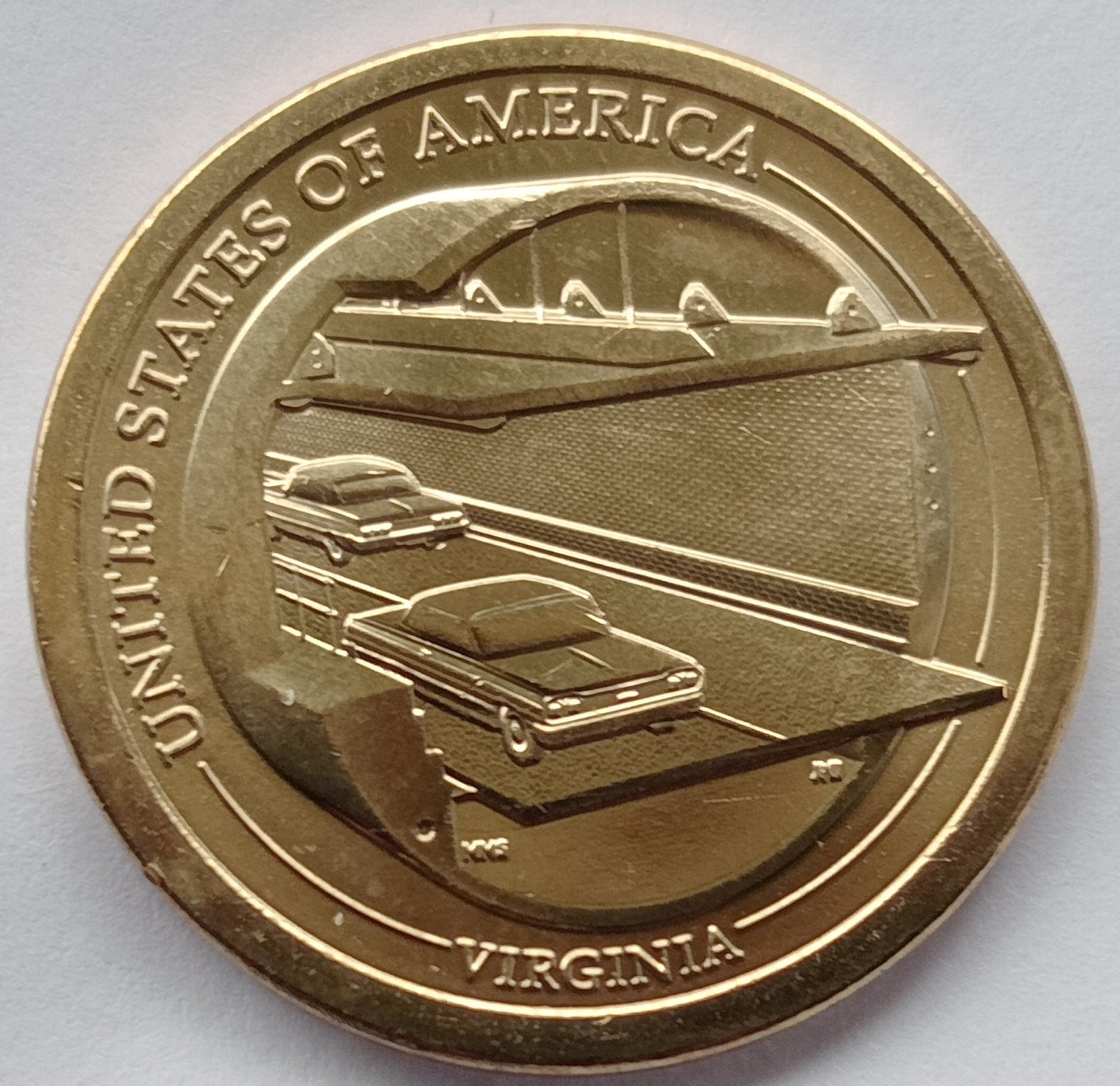 USA 1 Dolar 2021 Most-tunel przez zatokę Chesapeake