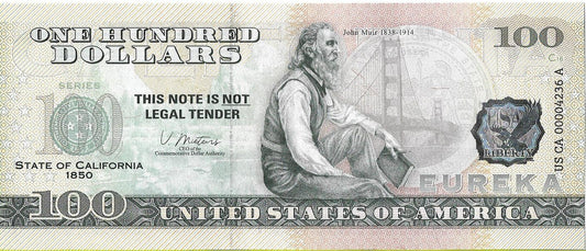 USA 100 Dolarów 2022 California Commemorative Dollar