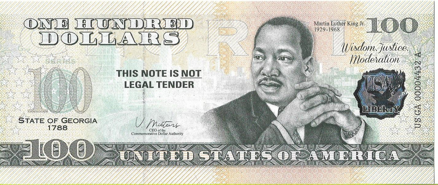 USA 100 Dolarów 2022 Georgia Commemorative Dollar