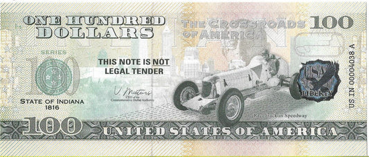 USA 100 Dolarów 2022 Indiana Commemorative Dollar