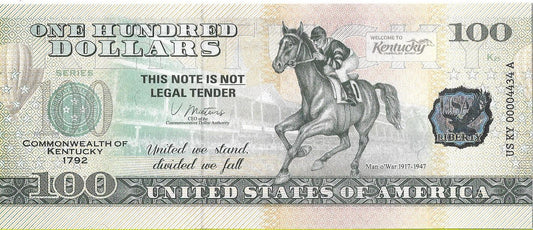 USA 100 Dolarów 2022 Kentucky Commemorative Dollar