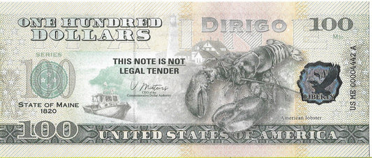 USA 100 Dolarów 2022 Maine Commemorative Dollar