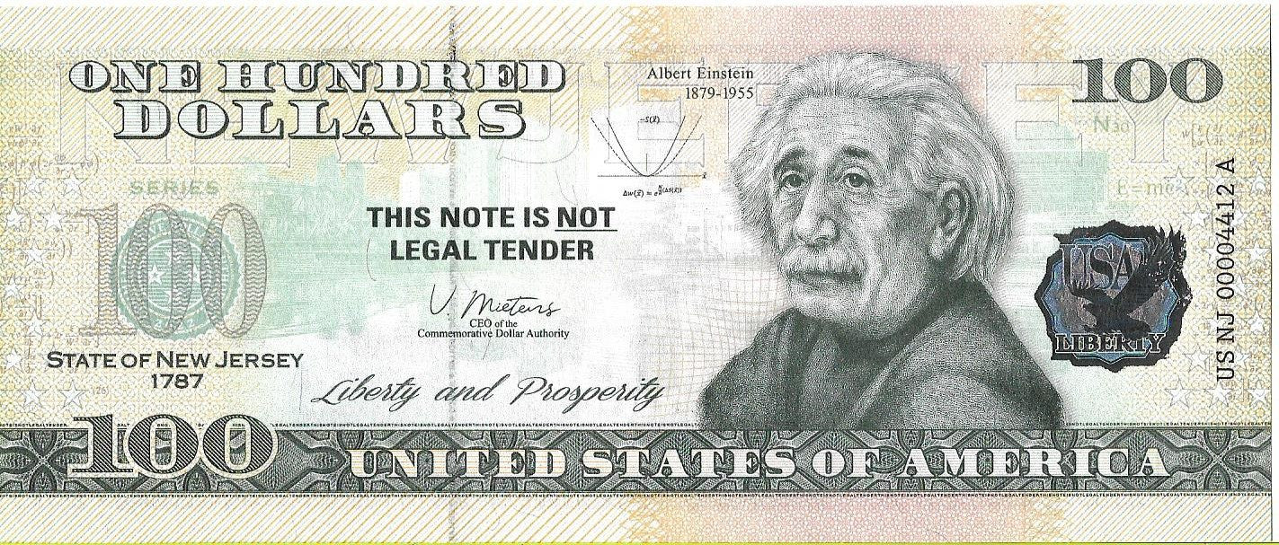 USA 100 Dolarów 2022 New Jersey Commemorative Dollar