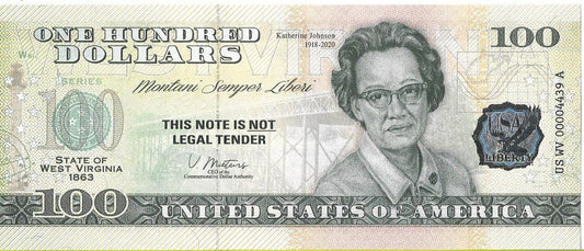 USA 100 Dolarów 2022 West Virginia Commemorative Dollar