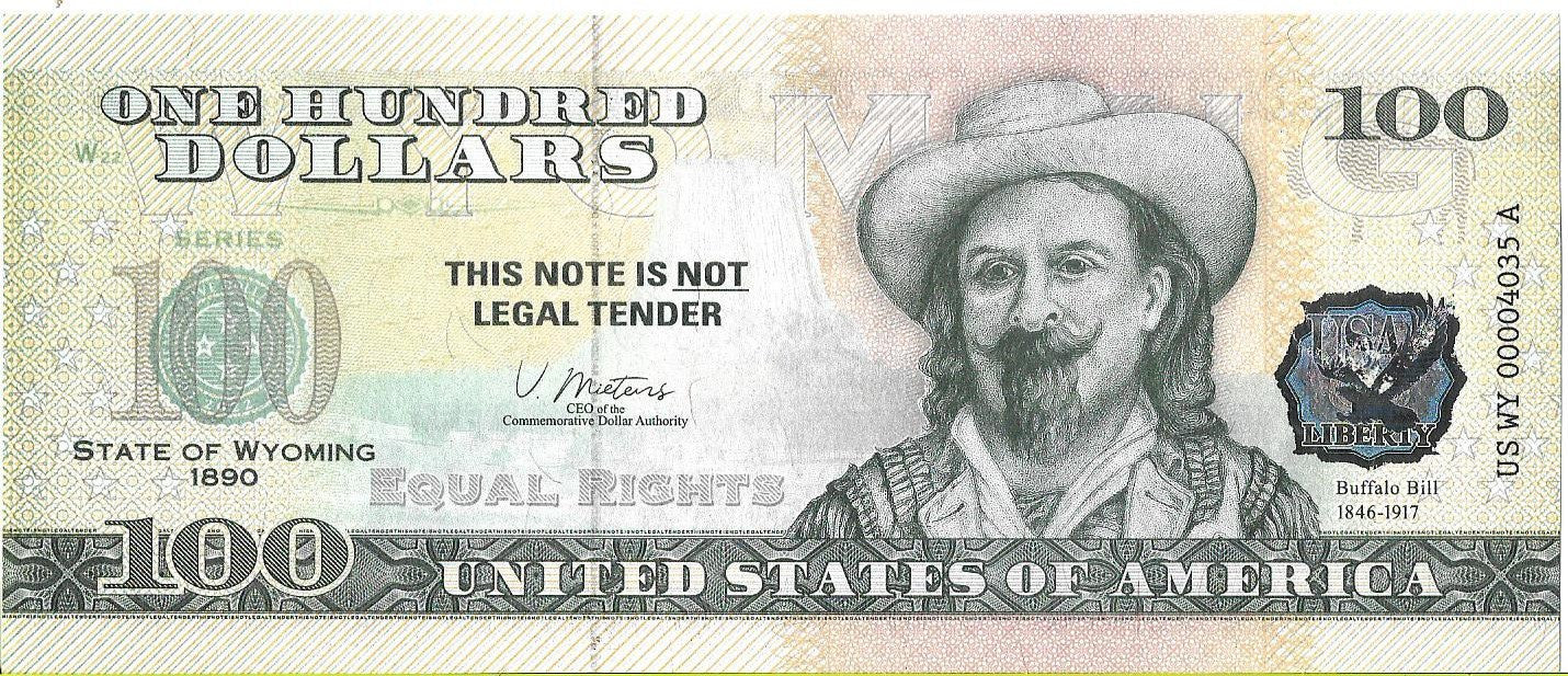 USA 100 Dolarów 2022 Wyoming Commemorative Dollar