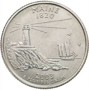 USA 25 centów / ćwiartka 2003 Maine