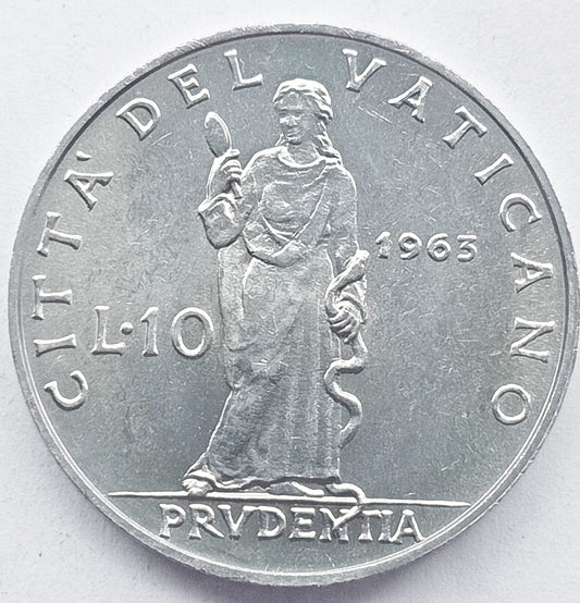 Watykan 10 Lirów 1963