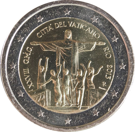 Watykan 2 euro 2013 XXVIII Światowe Dni Młodzieży