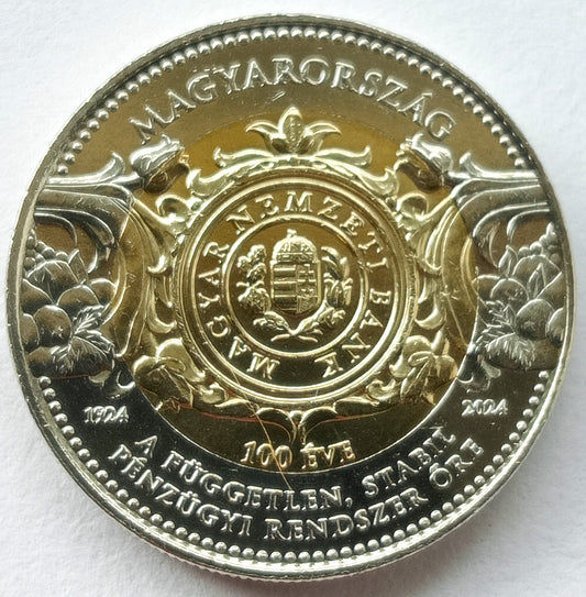 Węgry 100 Forint 2024 100 rocznica - Węgierski Bank Narodowy