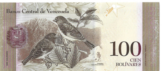Wenezuela 100 Bolivar 2015 - UNC