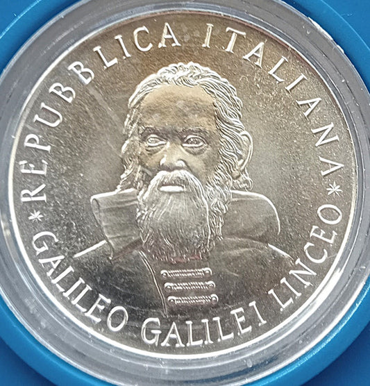 Włochy 500 Lirów 1982 350. rocznica śmierci Galileusza