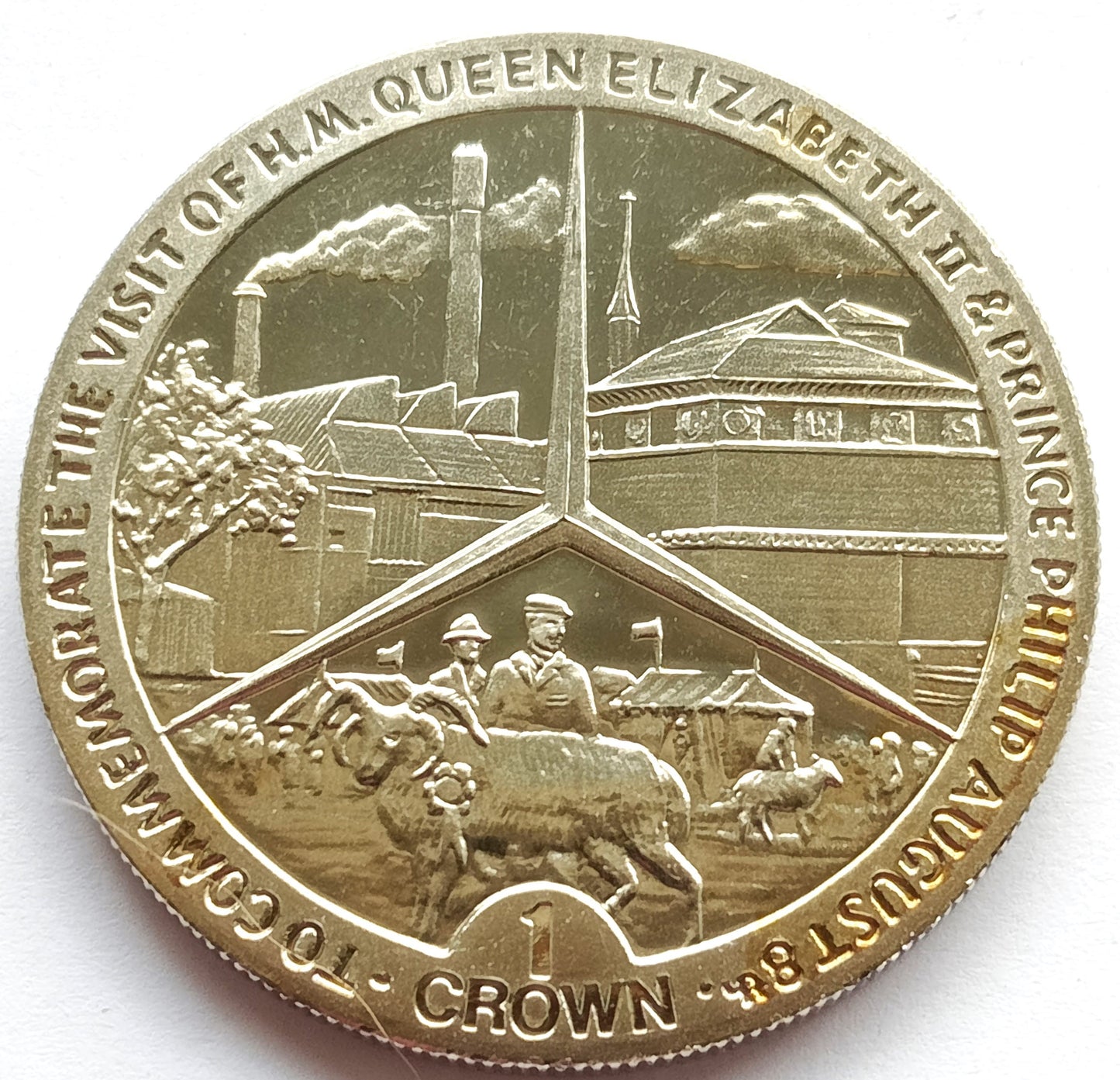 Wyspa Man 1 Korona 1989 Królewska wizyta