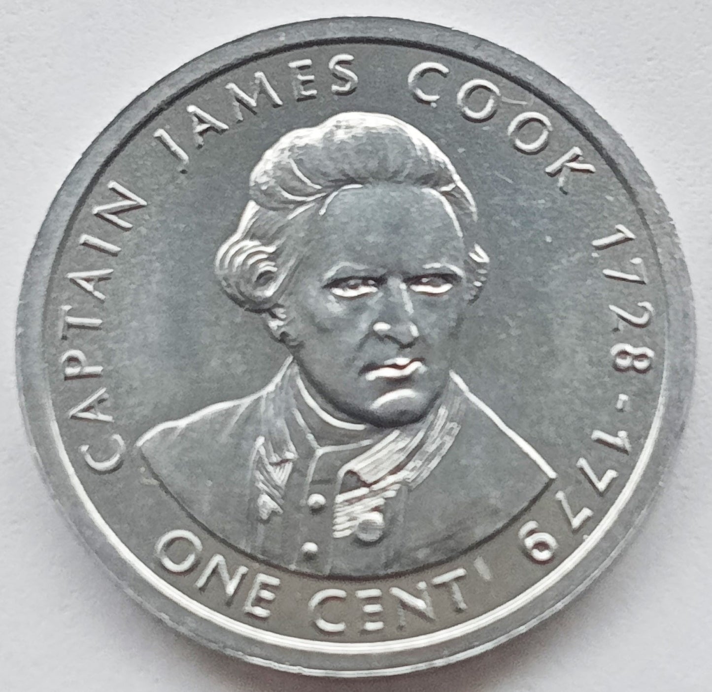 Wyspy Cooka 1 Cent 2003 275 rocznica urodzin Jamesa Cooka