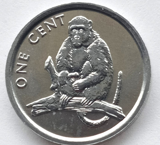 Wyspy Cooka 1 Cent 2003 (małpa)