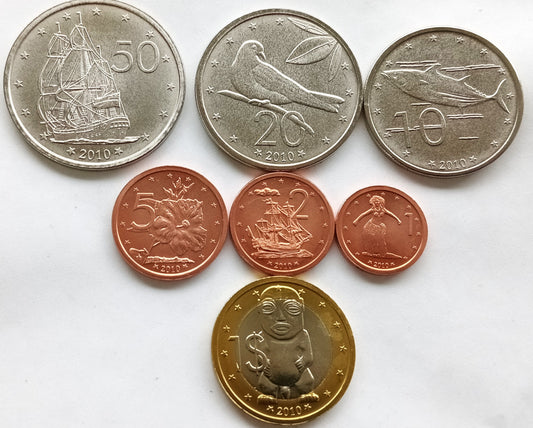 Wyspy Cooka Zestaw monet 2010 rok